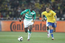 Fussball WM 2010 - Brasilien gegen Elfenbeinküste