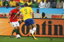 Fussball WM 2010 - Portugal gegen Brasilien