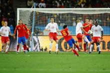 Fussball WM 2010 - Spanien gegen die Schweiz